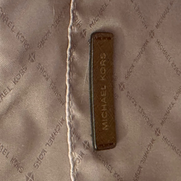 Michael Kors Tan Tote with Gold Accents - Picture 9 of 10